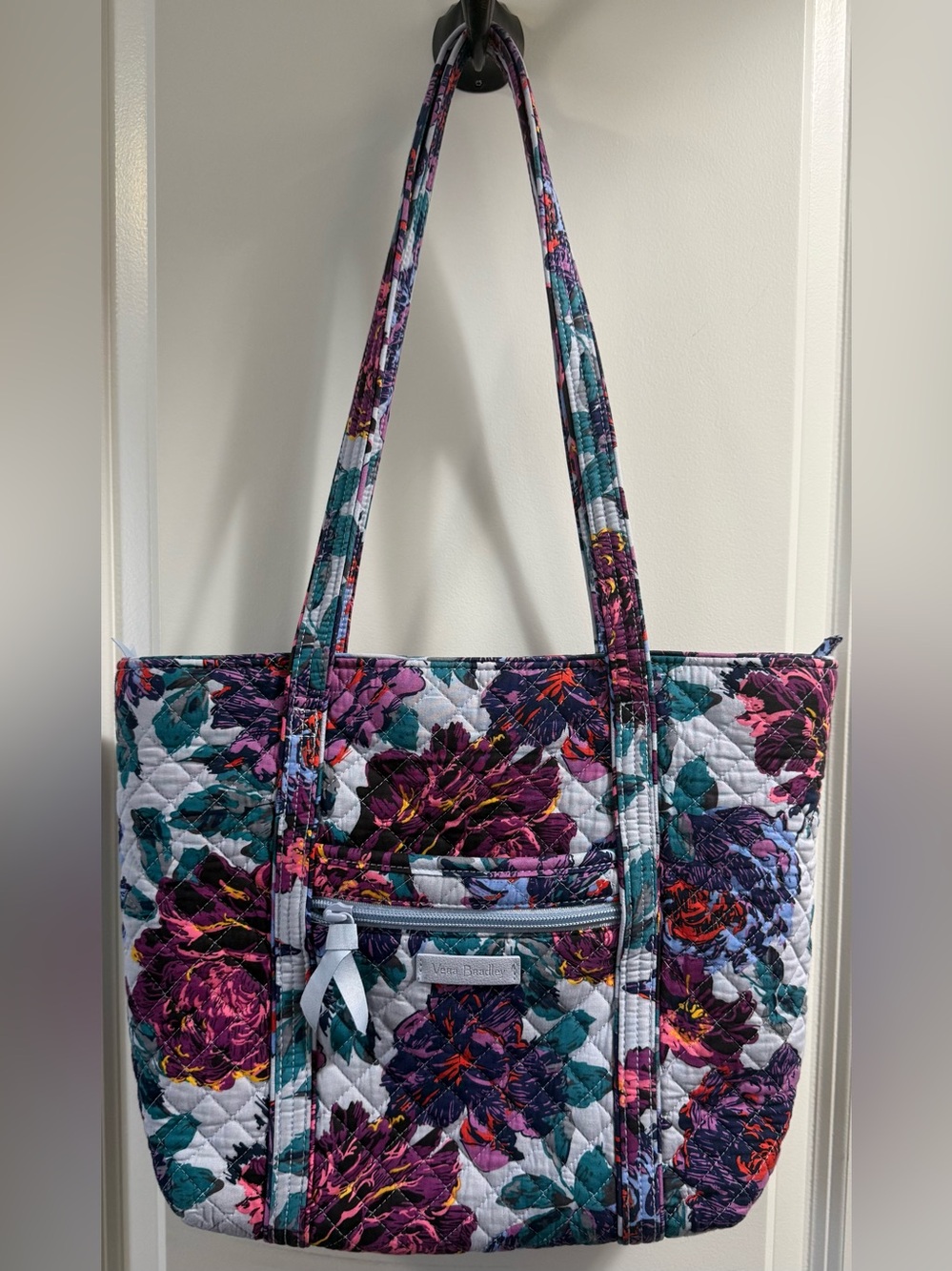 Vera Bradley Neon Blooms Quilted Tote Bag